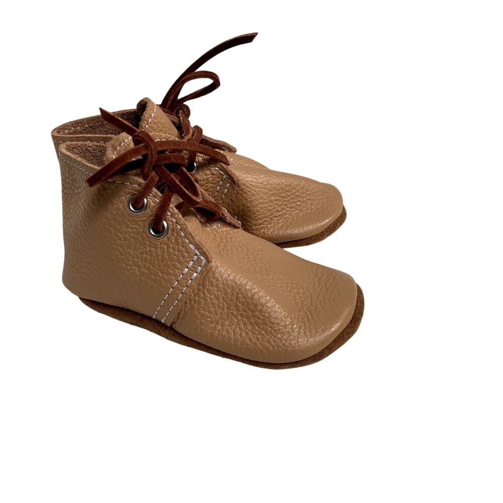 Mon Petit Shoes Soft Sole Oxford - Light Brown - 5